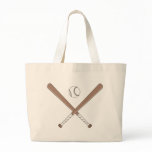 Customisable Baseball Bat and Ball Totes Tote Bag