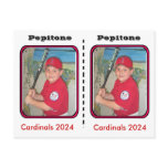 Customisable Baseball Card postcards