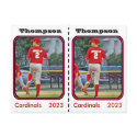 Customisable Baseball Card postcards