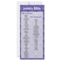 Customisable Bible Bookmark Purple Flowers rack cards