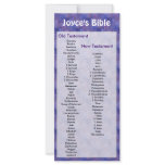 Customisable Bible Bookmark Purple Flowers rack cards