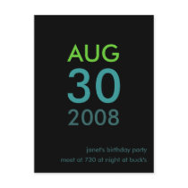 Customisable - Birthday invite - Simple Invitation