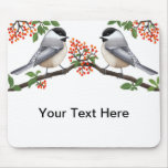Customisable Black Capped Chickadee Birds Mousepad
