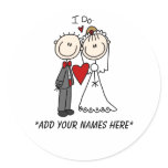 Customisable Bride and Groom Stickers
