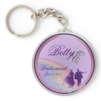 Customisable Bridesmaids Keepsake Keychain keychains