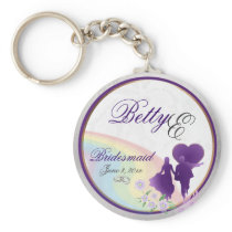 Customisable Bridesmaids Keepsake Keychain keychains