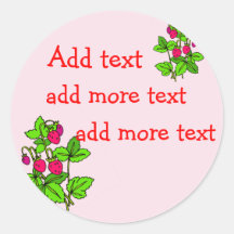 Customisable Canning Labels Round Stickers