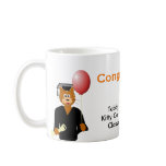 Customisable Cartoon Cat Graduation Mug Template