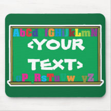 Customisable Chalkboard, <YOURTEXT> Mouse Mat
