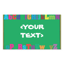 Customisable Chalkboard, <YOURTEXT> Rectangle Stickers
