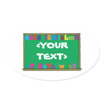 Customisable Chalkboard, <YOURTEXT> Stickers
