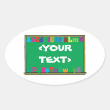 Customisable Chalkboard, <YOURTEXT> Stickers