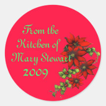 Customisable Christmas Canning Labels Stickers
