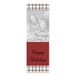 Customisable Christmas/Hanukkah Photo Bookmark business cards