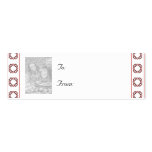 Customisable Christmas/Hanukkah Photo Gift Tag business cards