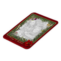 Customisable Christmas Photo Frame Vinyl Magnet