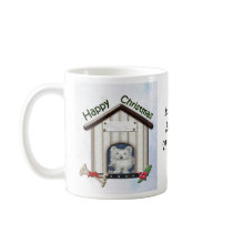 Customisable Christmas Westie Dog Gifts Mugs