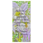 Customisable Columbine flower program rack cards