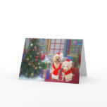 Customisable Cute Dogs Christmas cards