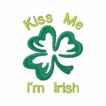 Customisable Decorative Shamrock Tees embroidered shirts
