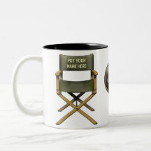 Customisable director's chair mug