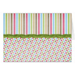 Customisable Dots and Stripes Cards and Postage