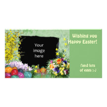 (Customisable) Easter Frame Photo Card Template