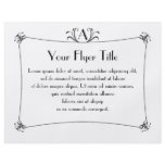 Customisable Elegant Border With Monogram flyers