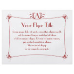 Customisable Elegant Border With Monogram flyers
