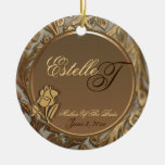 Customisable Elegant Mother Of Bride Keepsake Christmas Tree Ornaments