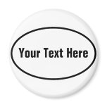 Customisable European Oval Magnet