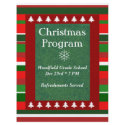 "Customisable Event: Christmas Program" flyers