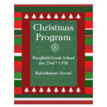 "Customisable Event: Christmas Program" flyers