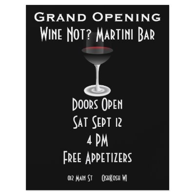Customisable Event: Grand Opening Personalised Flyer by cowboyannie
