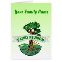Customisable Family Reunion Card