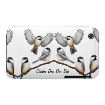 Customisable Flock of Chickadee Birds Iphone 3 Covers