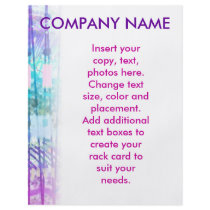 Customisable Flyer - Blues Lines