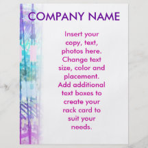 Customisable Flyer - Blues Lines