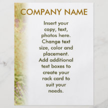 Customisable Flyer - Olive Medley