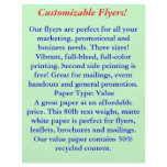 Customisable Flyers