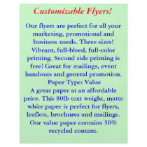 Customisable Flyers