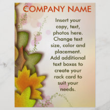 Customisable Flyers - Falling Leaves