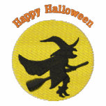 Customisable Flying Witch Halloween Tees embroidered shirts
