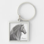 Customisable Friesian Horse Keychain