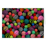 Customisable Fun & Colourful Balls Greeting Card