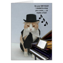 Customisable Funny Cat Greeting Card