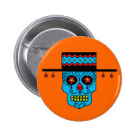 Customisable Gaucho Sugar Skulls Pin