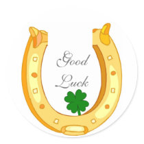 Customisable Good Luck Horseshoe