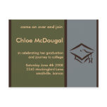 Customisable Graduation Invite Olive postcards