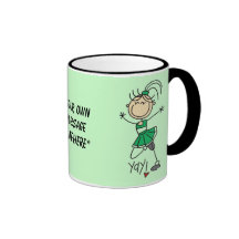 Customisable Green Cheerleader Mug
